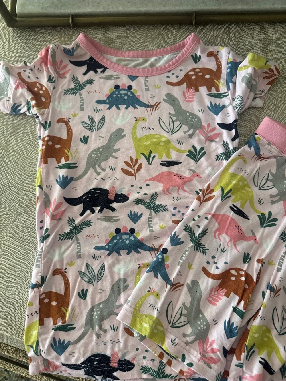 Little Sleepies pajama set size 5/6 Shorts/short sleeve set EUC